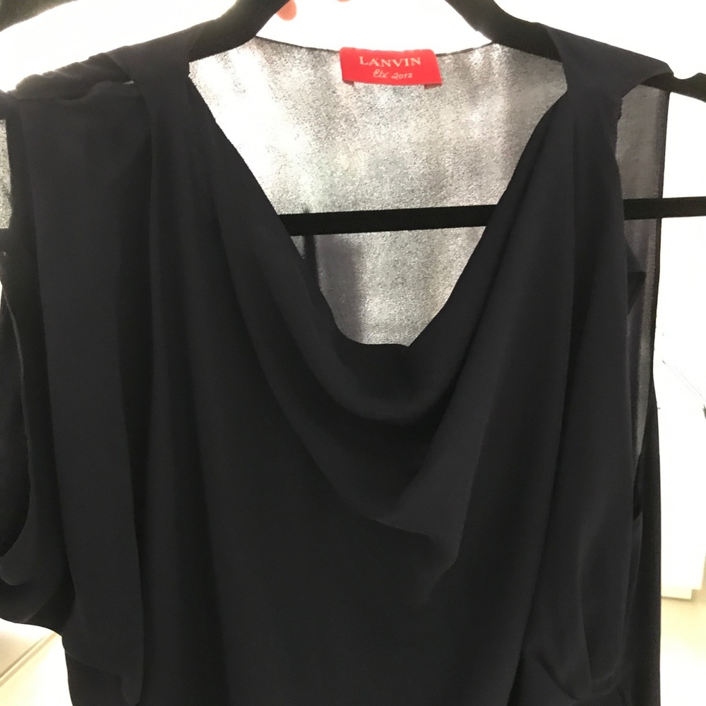 Lanvin vintage silk crepe dress